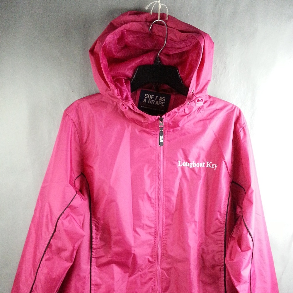 NEW Longboat Key Hooded Jacket Pink XXL